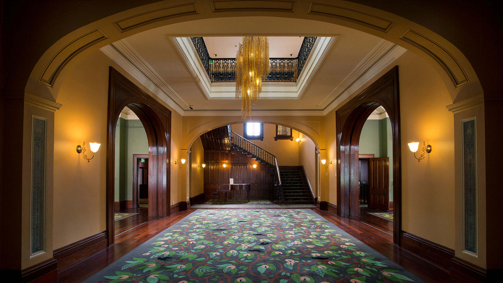 the hall at old government house