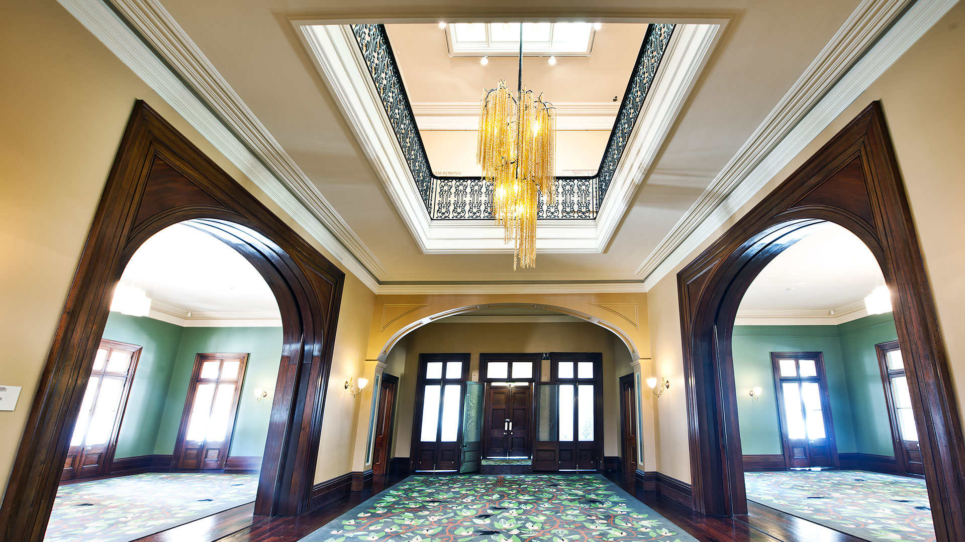 the hall at old government house